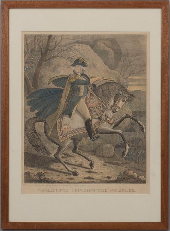 PHELPS, HELEN, handkolorerad litografi, 1800-tal.