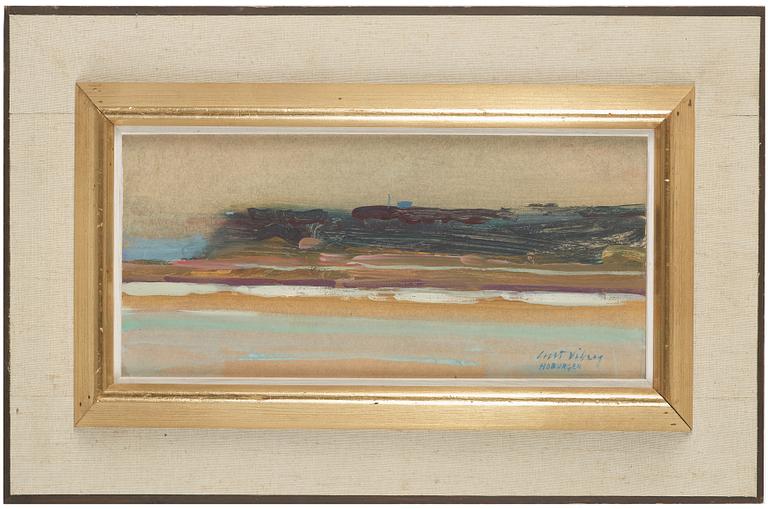 CURT VIBERG, olja på pannå, sigerad.