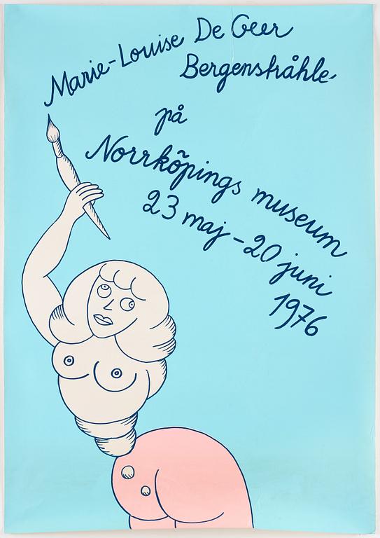 MARIE-LOUISE EKMAN, exhibition poster.