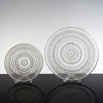 FAT, 10+10 samt KAKFAT, Glas, "Kastehelmi", Oiva Toikka, Iittala.