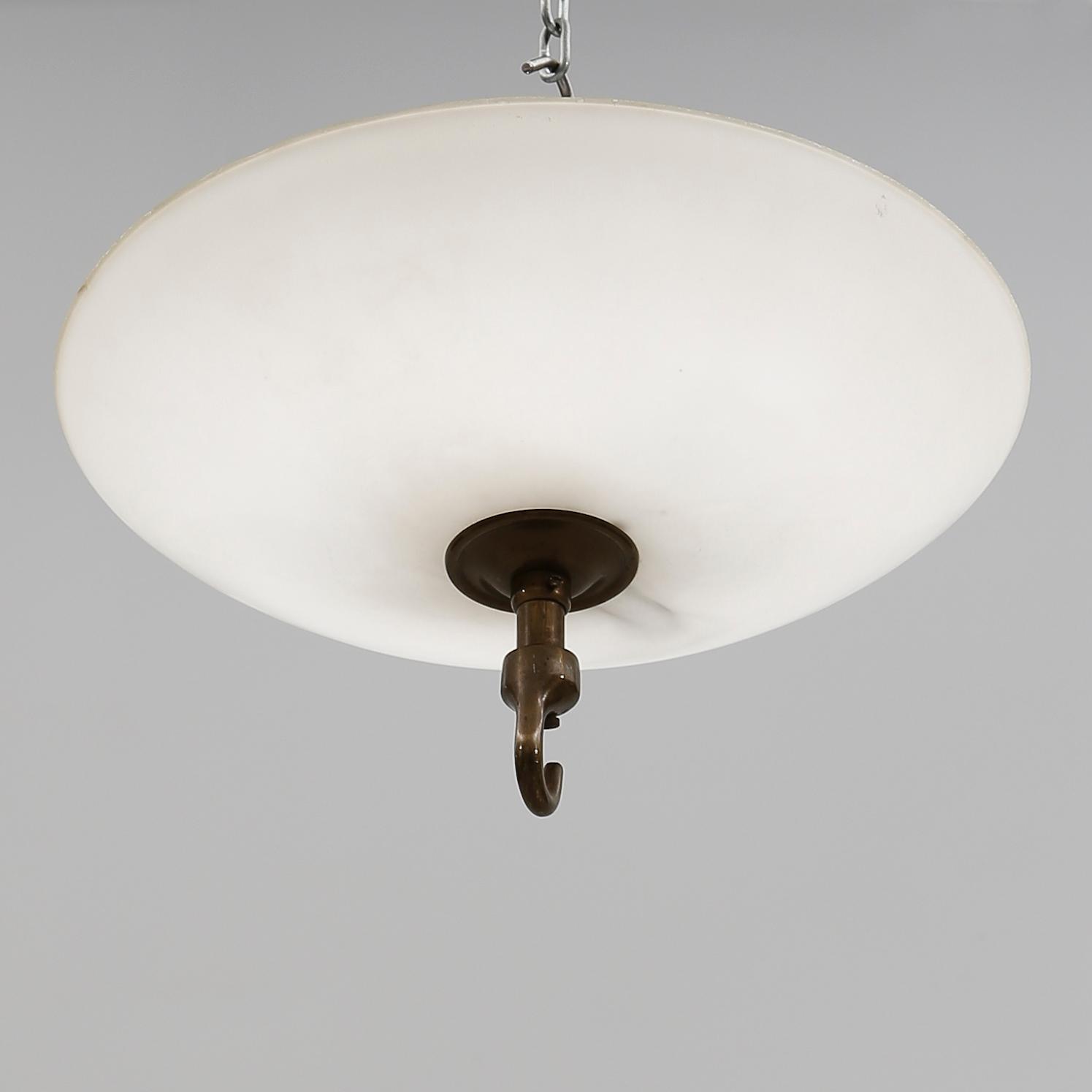 TAKPLAFOND, glas, 1900-talets mitt. Höjd ca 20 cm.