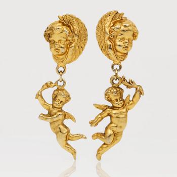 BIJOUTERI, ett par örhängen, Moschino.