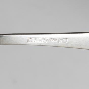 Jacob Ängman, bestickservis, 69 delar, silver, "Rosenholm", GAB, Stockholm, 1955-64.