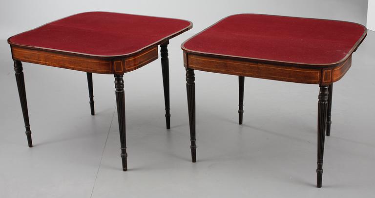 SPELBORD, ett par. Regency, 1800-tal.