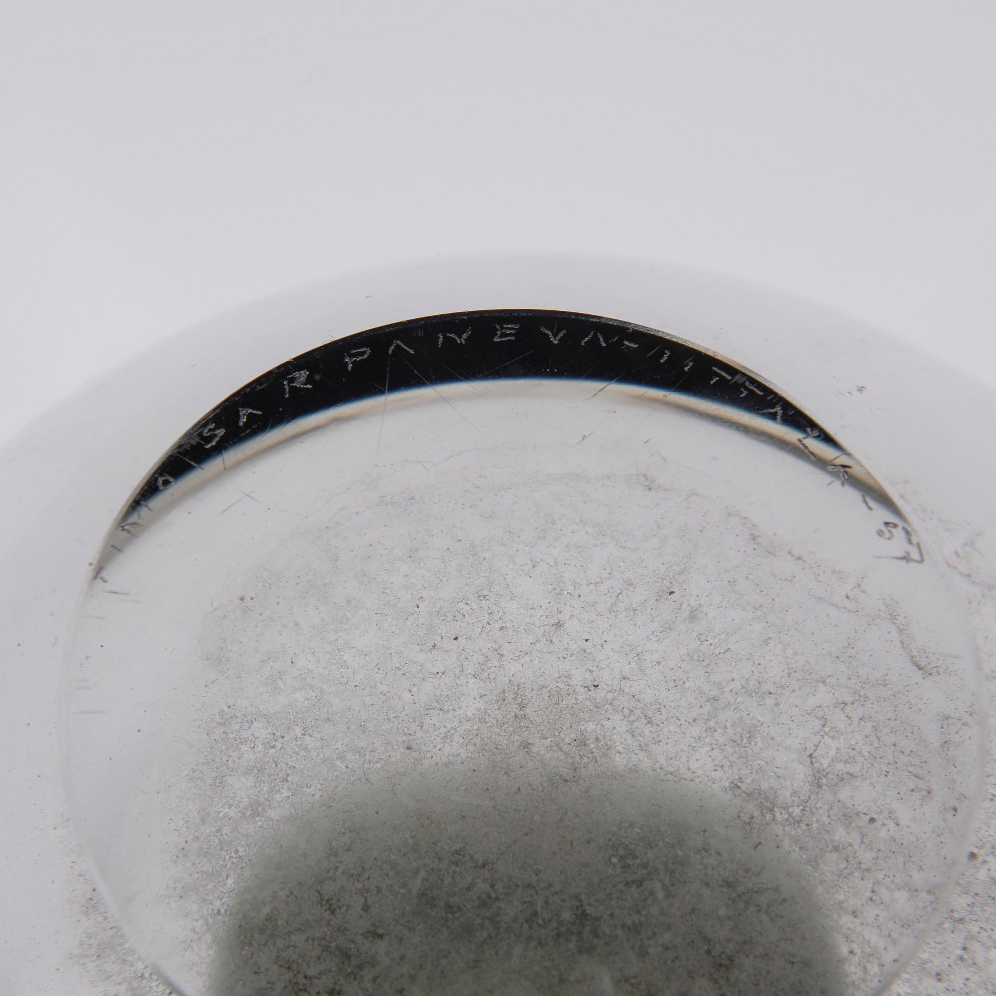 KONSTGLAS, signerad Timo Sarpaneva, Iittala -57.