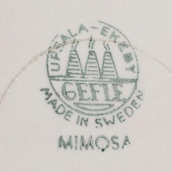 MATSERVISDELAR, 32 delar, porslin, "Mimosa". Upsala-Ekeby, Gefle,