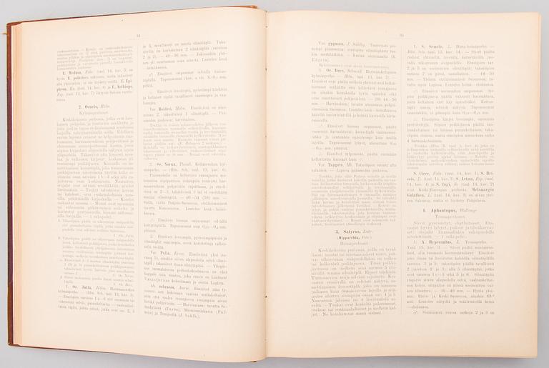 Four books about butterflies in Sweden, Finland and former Soviet Union. 1900-2003.