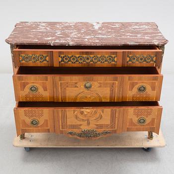 A second half of the 20th Century Gustavian style chest of three drawers.