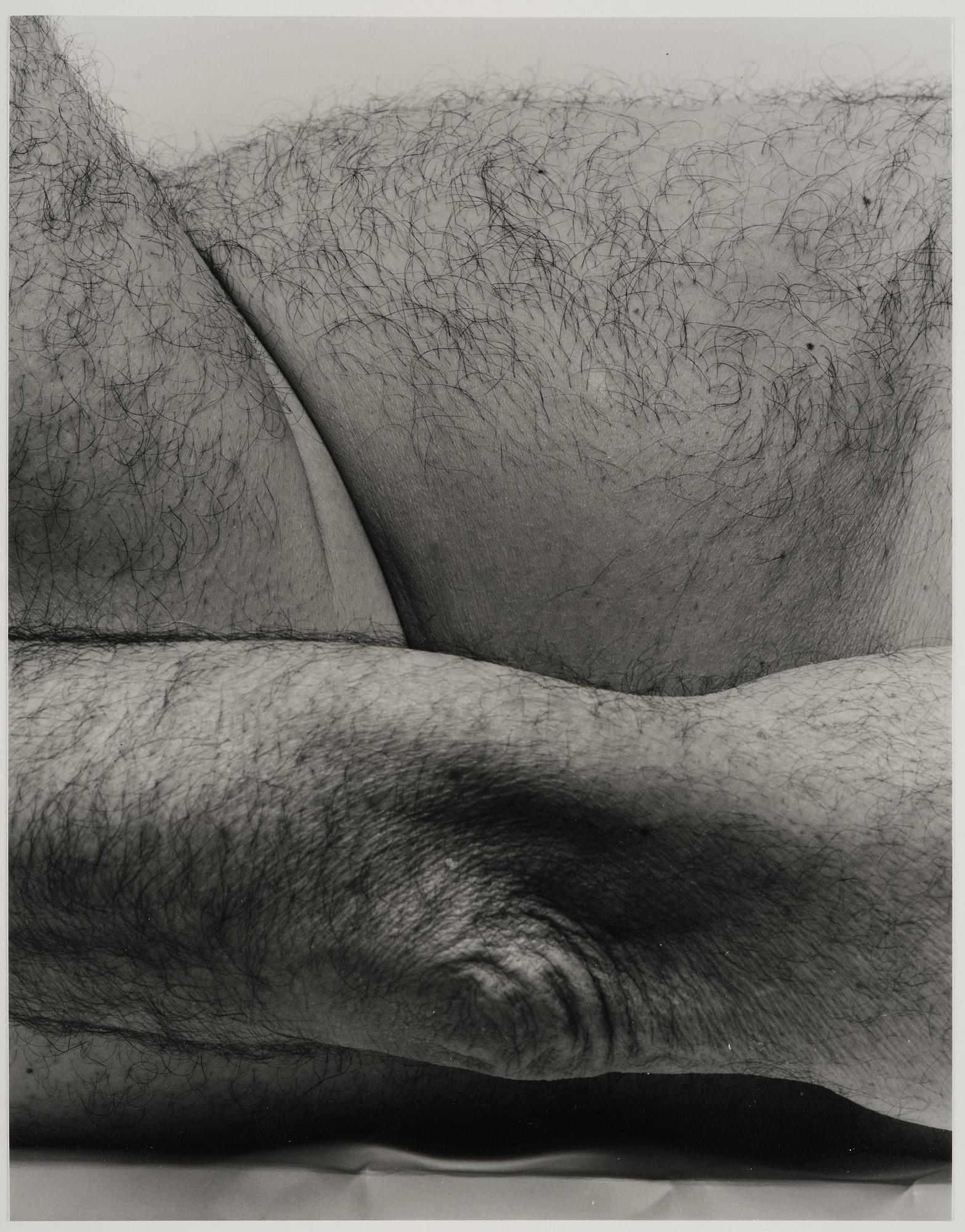 John Coplans, "Lying Figure, four panels", 1990.