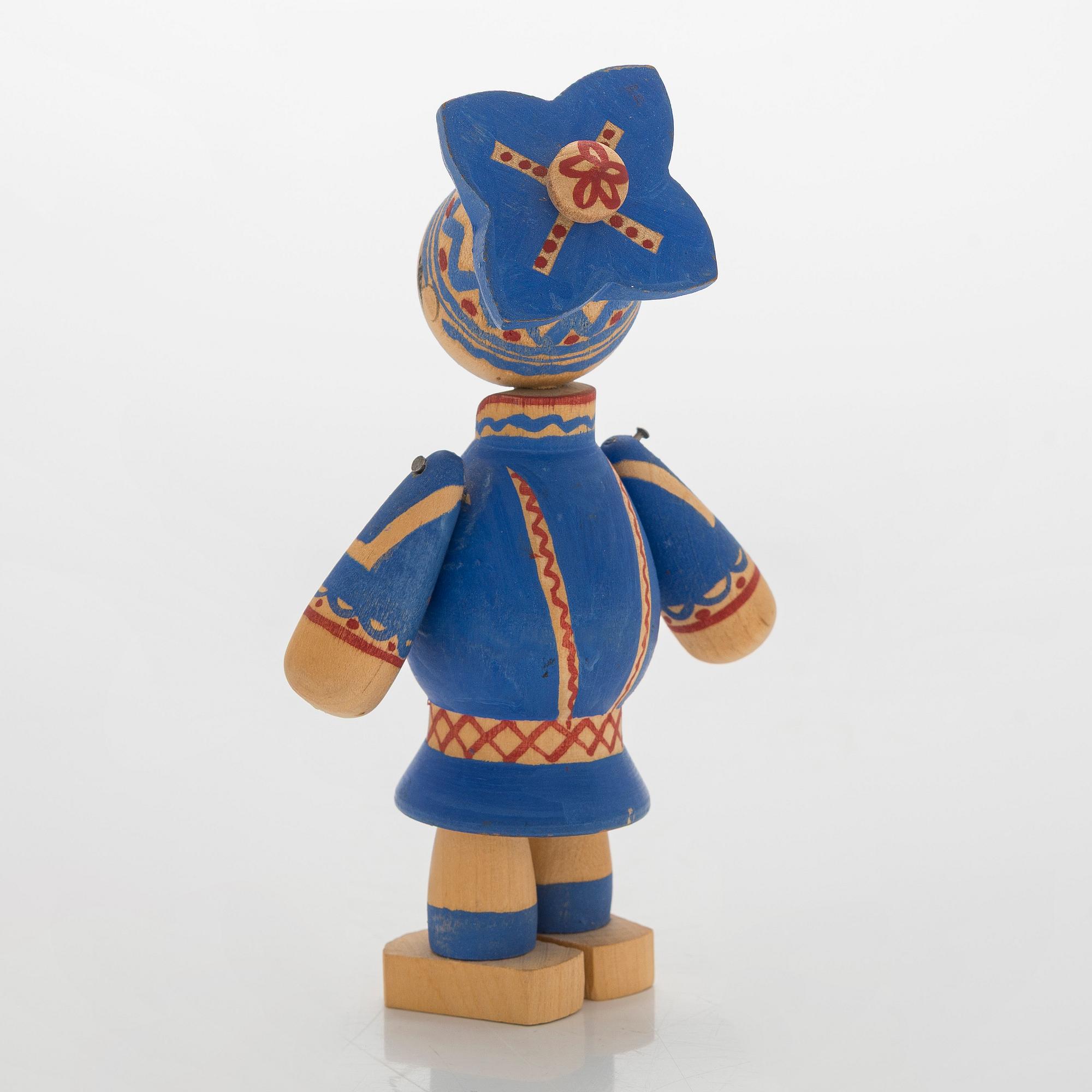 aj Franck, doll "Toto" and a booklet 'Leksaker' (Toys) 1946.