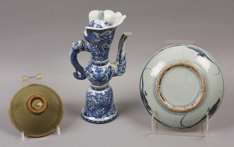 PARTI PORSLIN, 3 delar, Kina. 1900-talets slut.