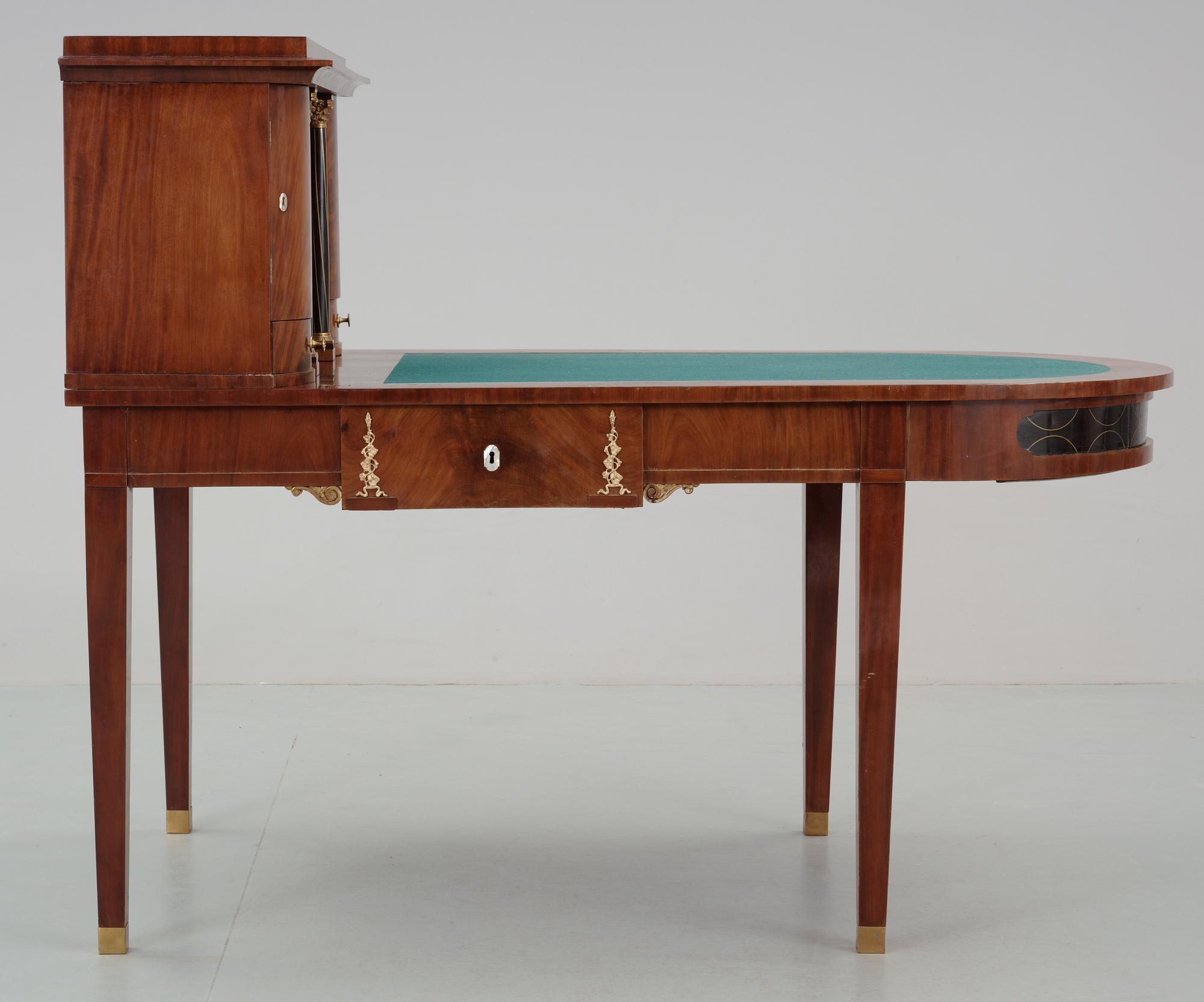 A Swedish Empire writing desk by D. Sehfbom.
