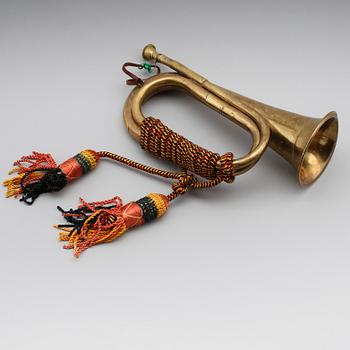 JAKTHORN, mässing, 1900-tal.