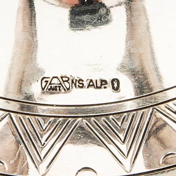 Candelabrum GAB silver-plated, mid-20th century.