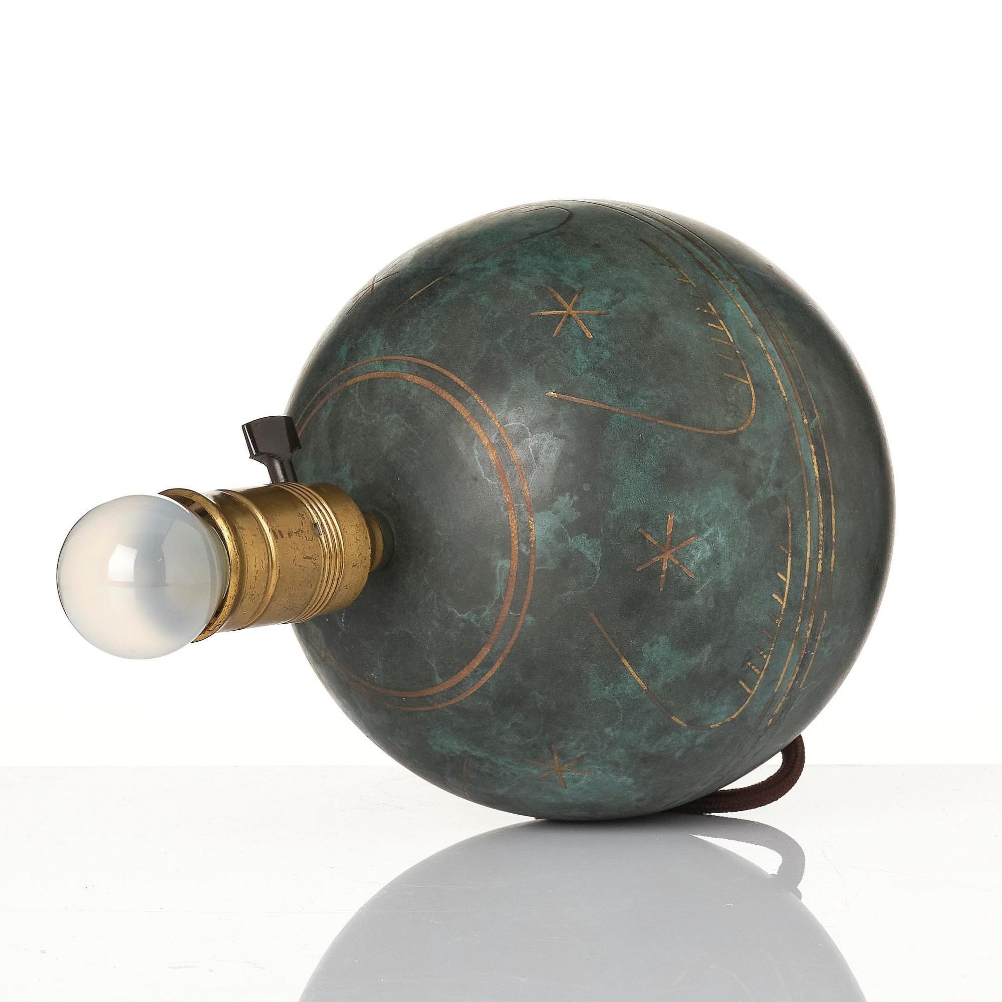 Erik Tidstrand, a table lamp model "28521", Nordiska Kompaniet, 1930s.