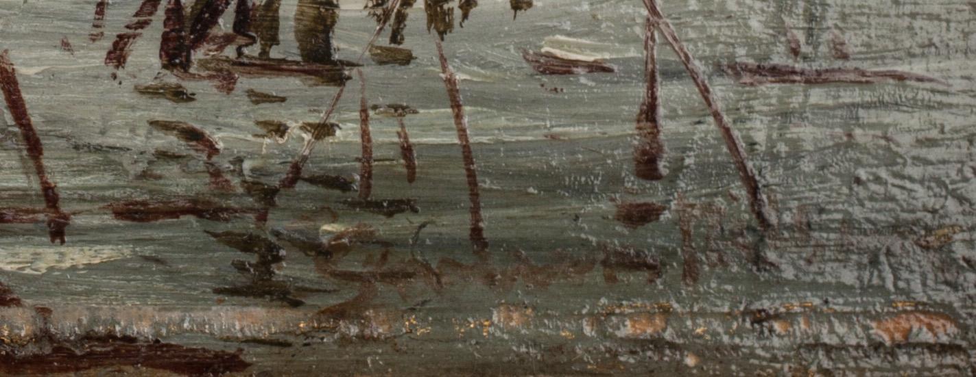 SEVERIN NILSON, olja på pannå, signerad.