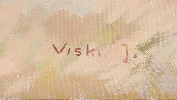 JANOS VISKI, olja på duk, signerad.