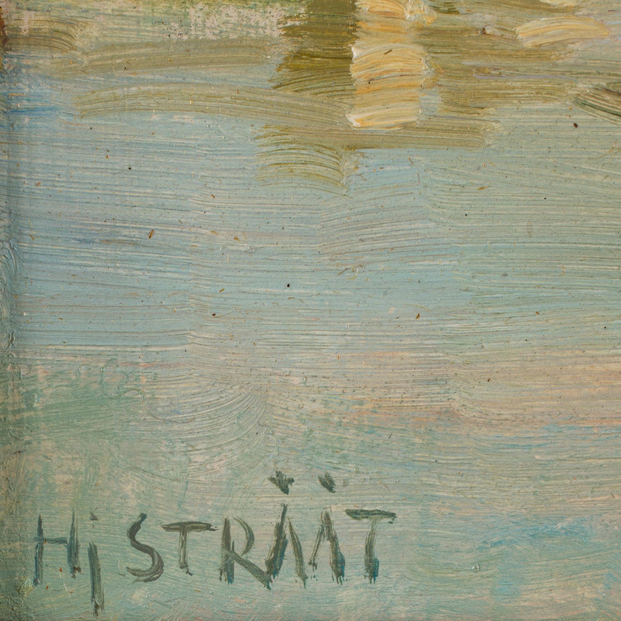 HJALMAR STRÅÅT, olja på duk, sign, dat 1942 april a tergo.