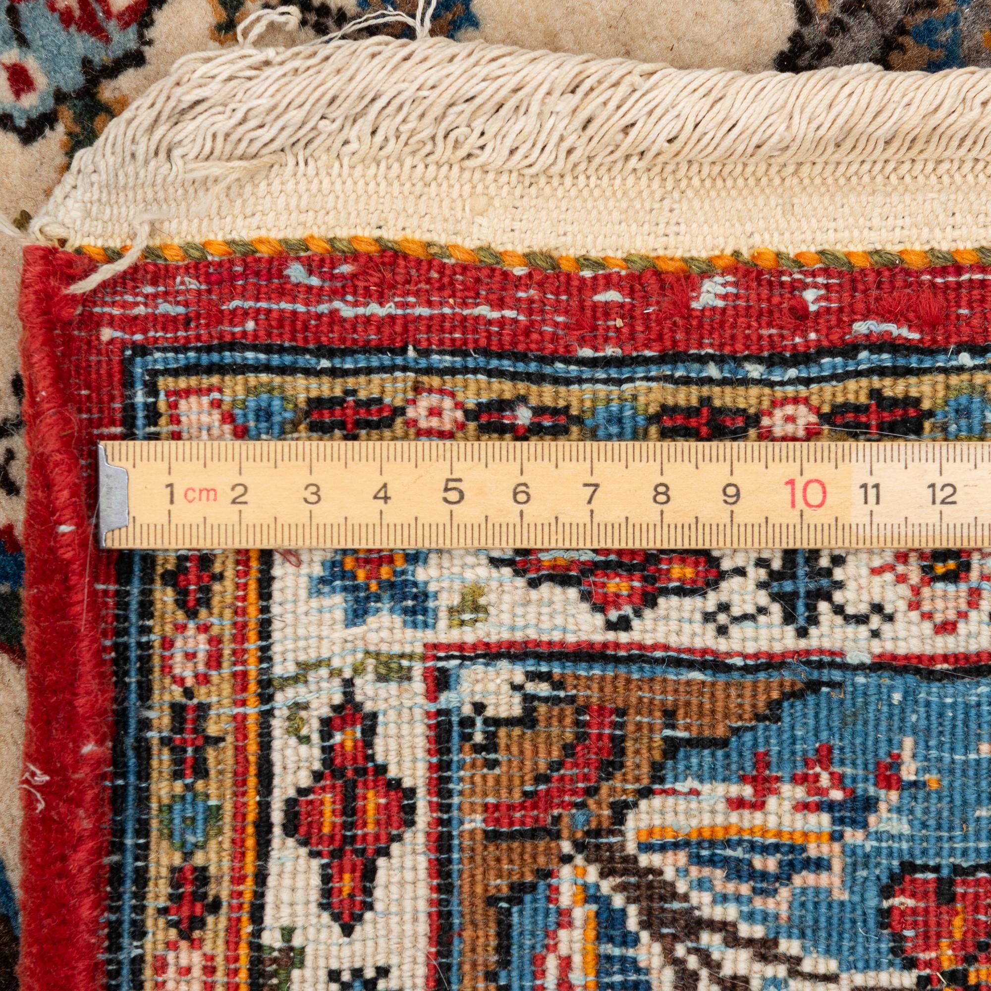 Carpet, Ghom, approx. 215 x 140 cm.