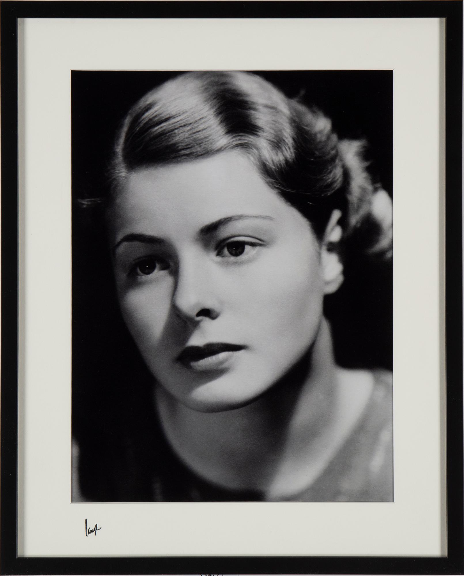A photograph by ÅKE LANGE, depciting Ingrid Bergman, C-print, after, numbered 3/10.