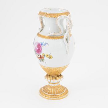 A Meissener porcelain vase , circa 1900.