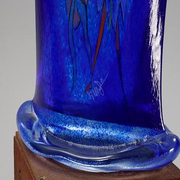 Kjell Engman, skulptur, unik, signerad. Kosta Boda.