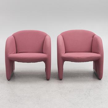 Pierre Paulin, a pair of "Ben" armchairs for Artifort, France, later part of the 20th century.