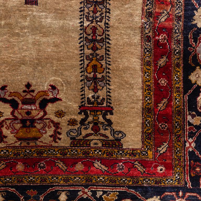 A rug, antique, Turkish silk Sivas, ca 172 x 133 cm.