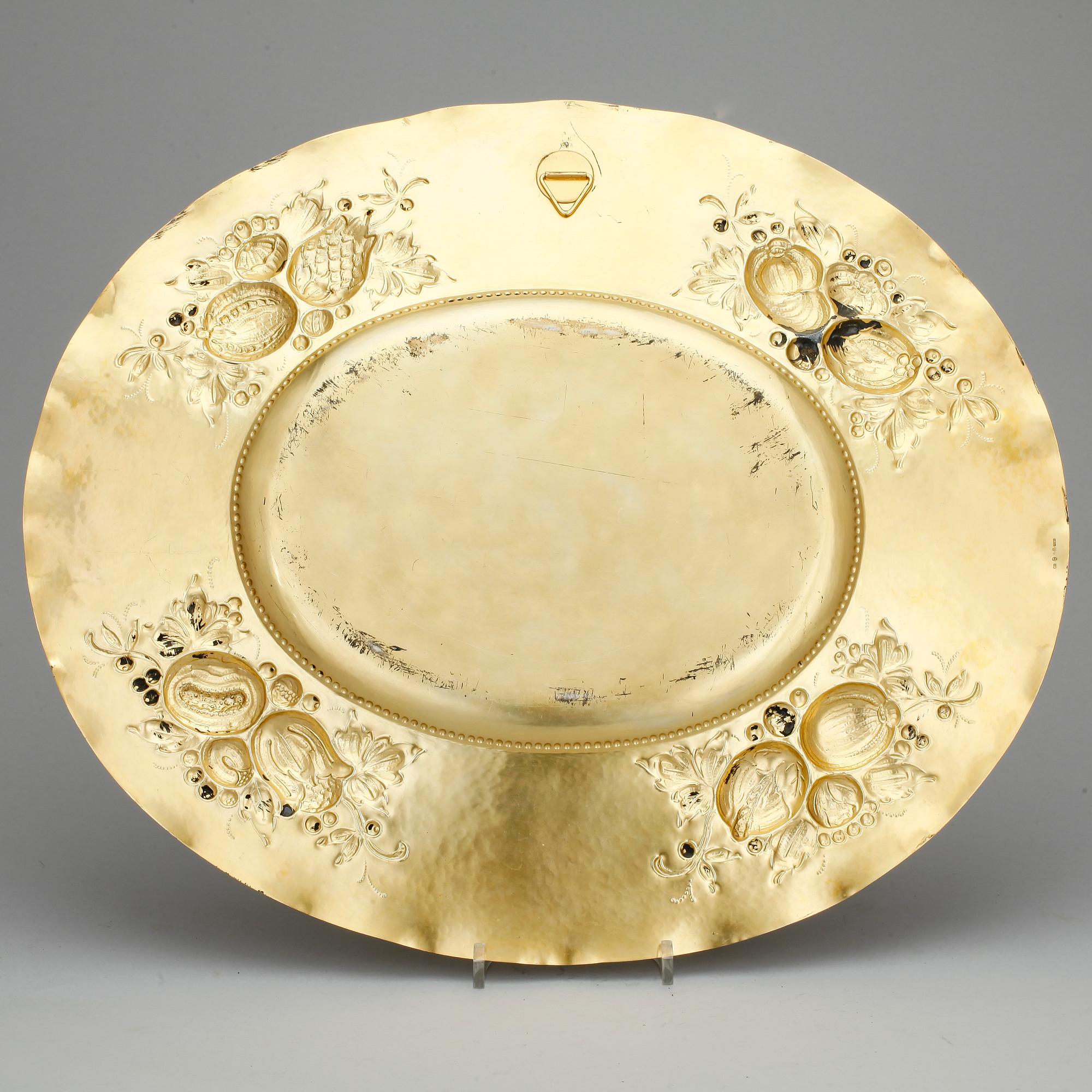FAT, silver, CG Hallberg, Stockholm. Vikt ca 1000 gram.