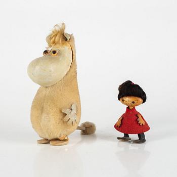 Two Moomin characters, Atelier Fauni, Finland, 1950's/60's.