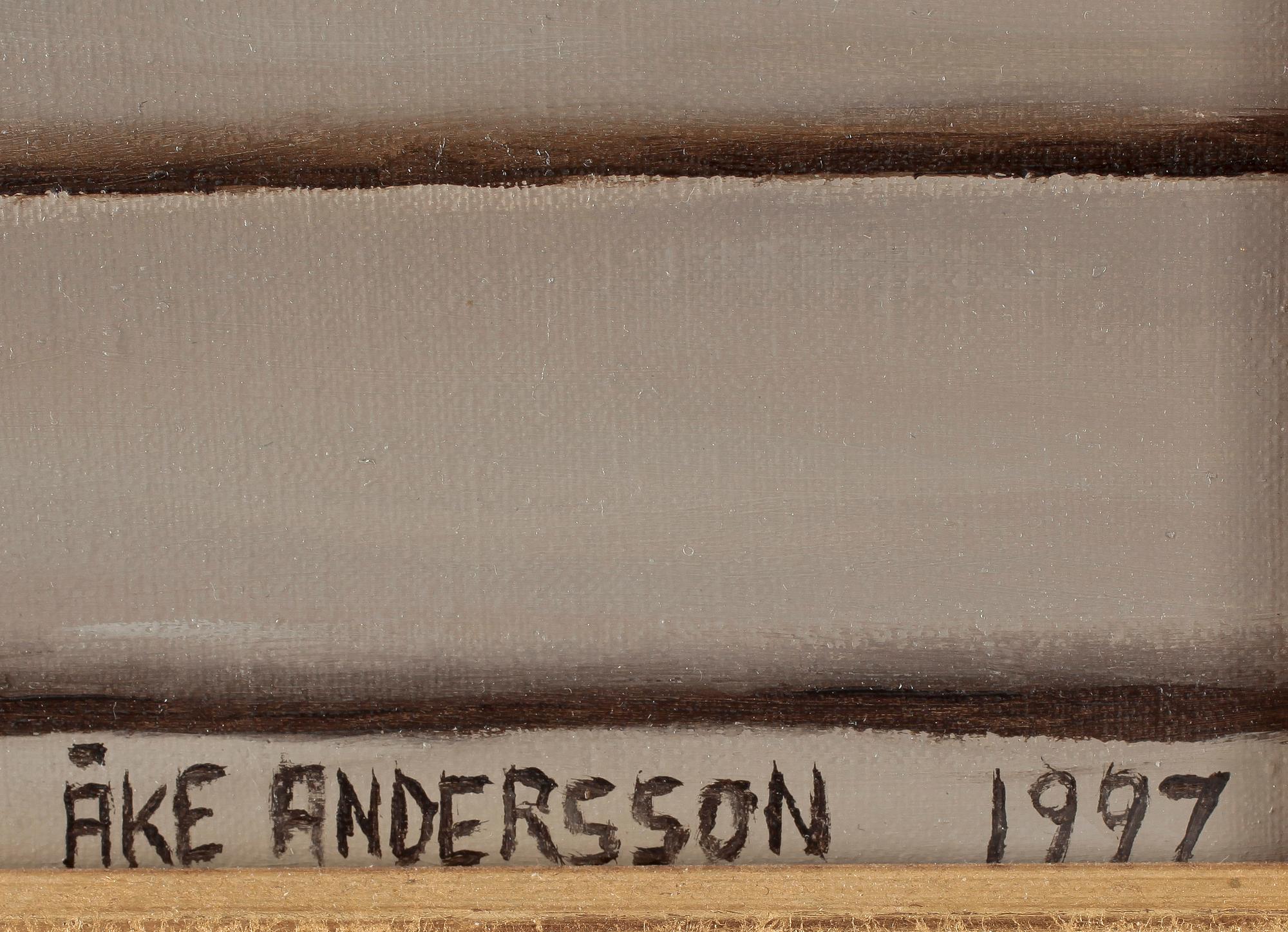 ÅKE ANDERSSON. olja på duk. Sign Åke Andersson o dat 1997.