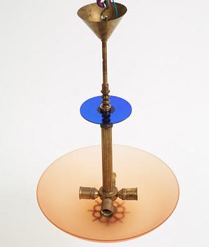 Harald Notini, a version of ceiling lamp model "6540/6545" from Arvid Böhlmarks Lampfabrik, Sweden, 1930's.