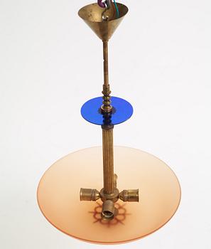 Harald Notini, taklampa, variant av modell "6540/6545", Arvid Böhlmarks Lampfabrik, 1930-tal.