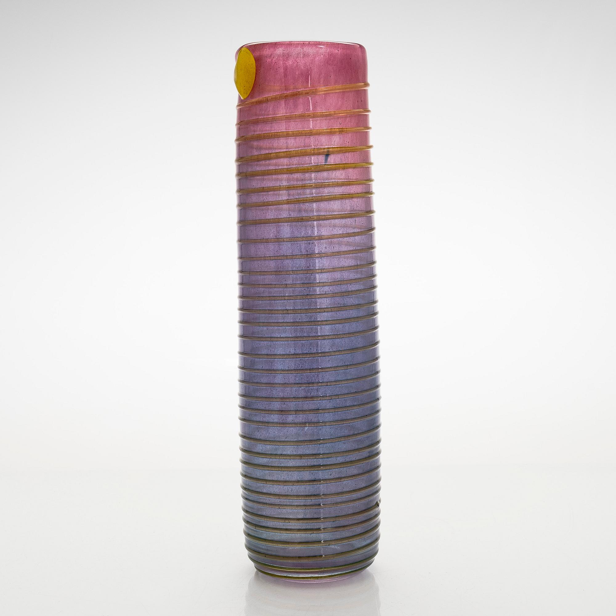 Tiina Nordström, an art glass signed Tiina Nordström, Nuutajärvi.