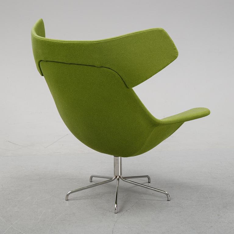 Fåtölj, "Oyster High", design Michael Sodeau, Offecct, omkring 2000.