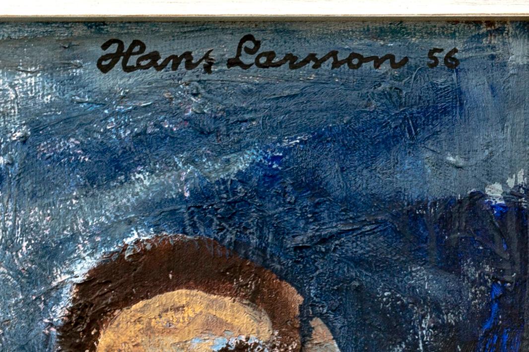 Hans Larsson, oil on canvas signed and dated 56.