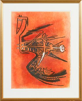 WIFREDO LAM, färglitografi, signerad och numrerad XI/L.