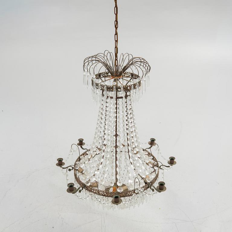Chandelier, Gustavian style, 20th century.