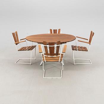 Garden Furniture 5 pcs Mid-20th Century.