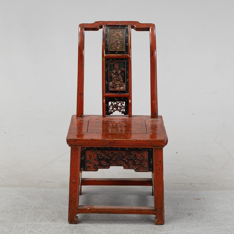 A chinese chair late 19th century.