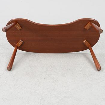 Josef Frank, a model B1034 mahogany 'Mjölkpallen' stool, Firma Svenskt Tenn, Sweden, post 1985.