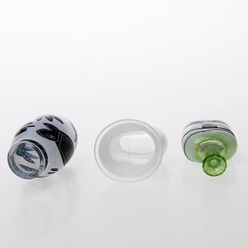 KOSTA BODA, PARTI DIVERSE GLAS, 5 delar, glas, Kosta Boda Sverige, 1900-talets slut.
