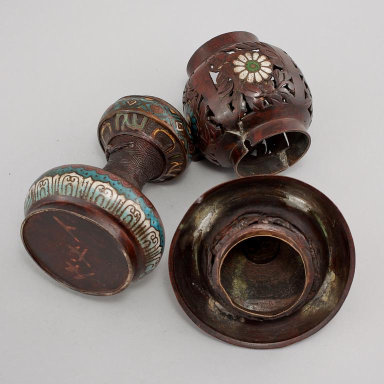 LYKTA, cloisonne, orientalisk, 1900-talets första del.