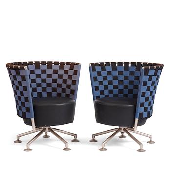 30. Peter Maly, a pair of easy chairs, 'Circo', COR Germany, post 1998.