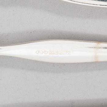 Tapio Wirkkala, Aterinsarja, 152 osaa, hopeaa, "Tapio", Kultakeskus, Hämeenlinna 1963-1998.