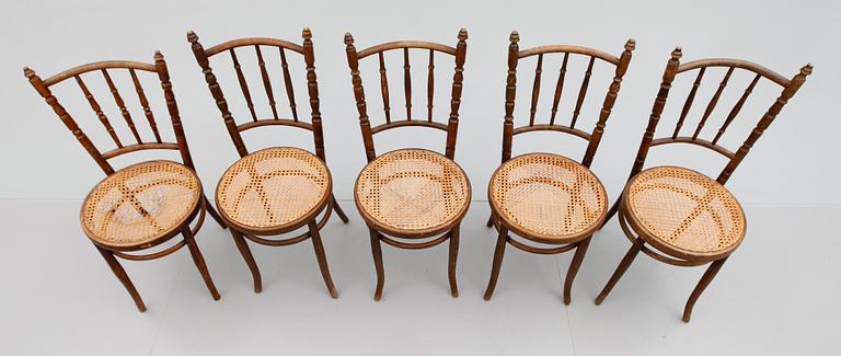 STOLAR, 9 (4+4+1) st, Thonet, tidigt 1900-tal.