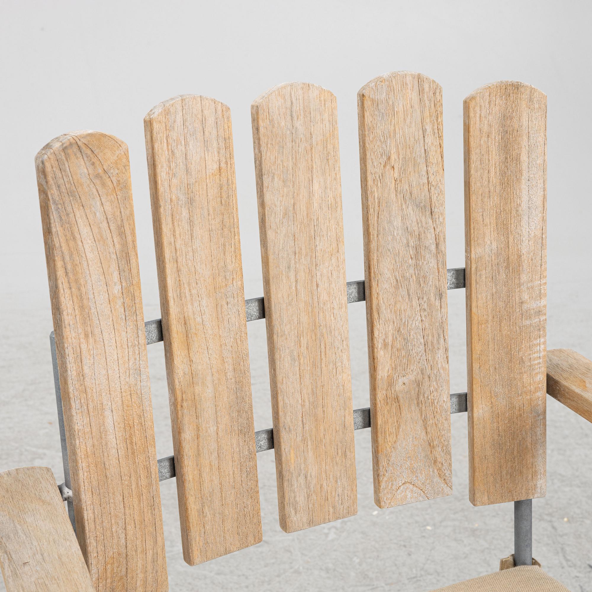 Arthur Lindquist, matbord och karmstolar, 8 st, modell A2, Grythyttans stålmöbler, 2000-tal.