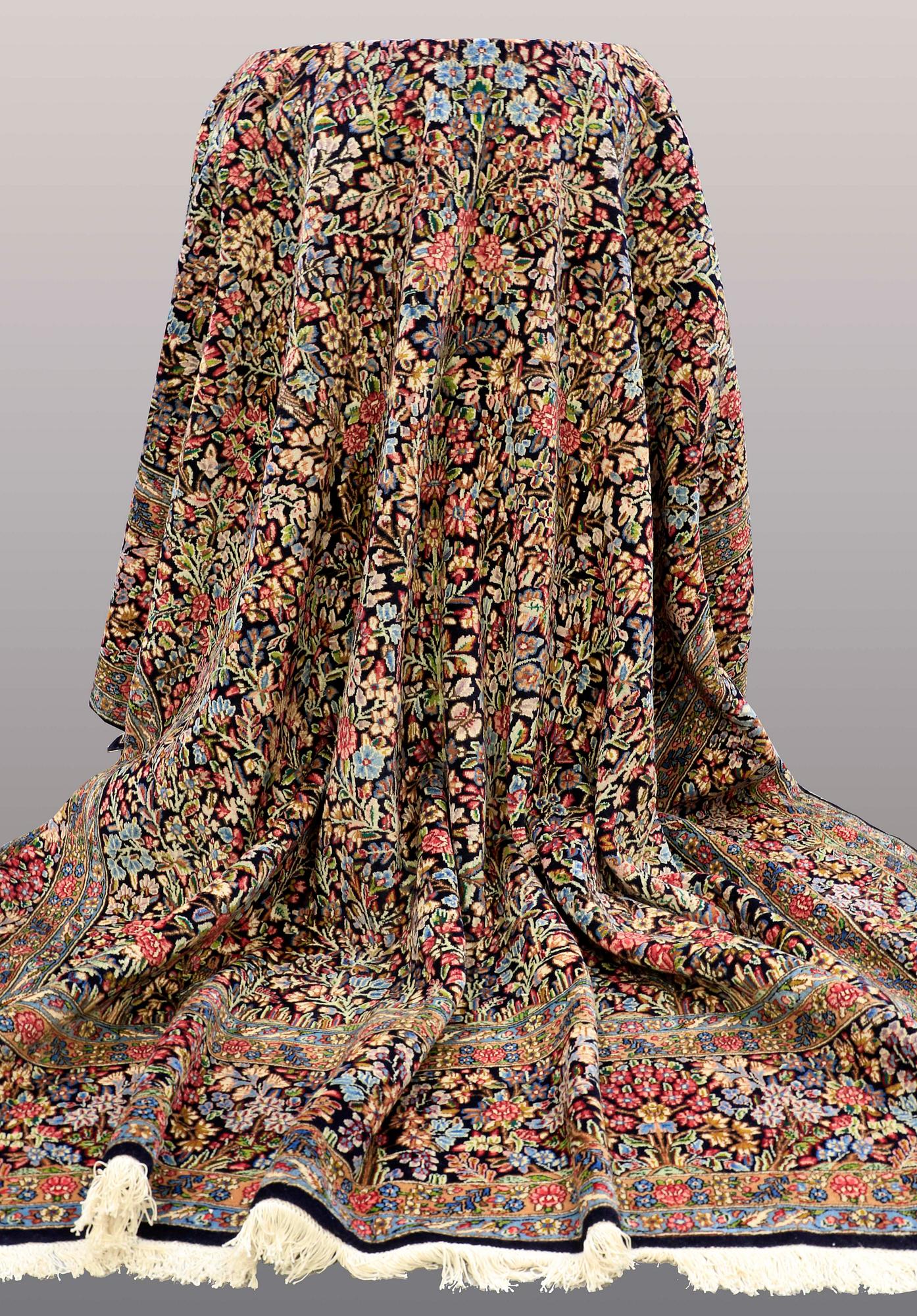 A CARPET, Kirman, ca 405 x 308 cm.