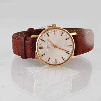 ARMBANDSUR, herr, Longines, 14 k guld, ca 1970-talet,vikt 34,7 g.