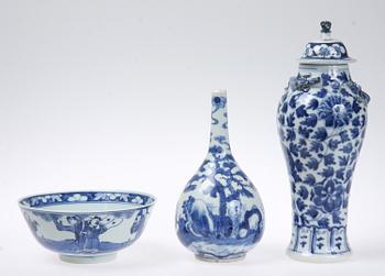 PARTI PORSLIN, 3 delar, Kina, 1800-tal.